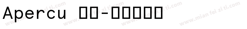 Apercu 字体字体转换